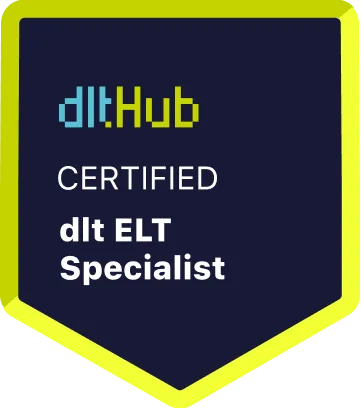 dltHub Certified — dlt ELT Specialist